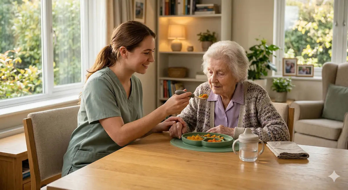 Dificuldade na Alimentação: Como Nutrir e Hidratar o Idoso com Demência